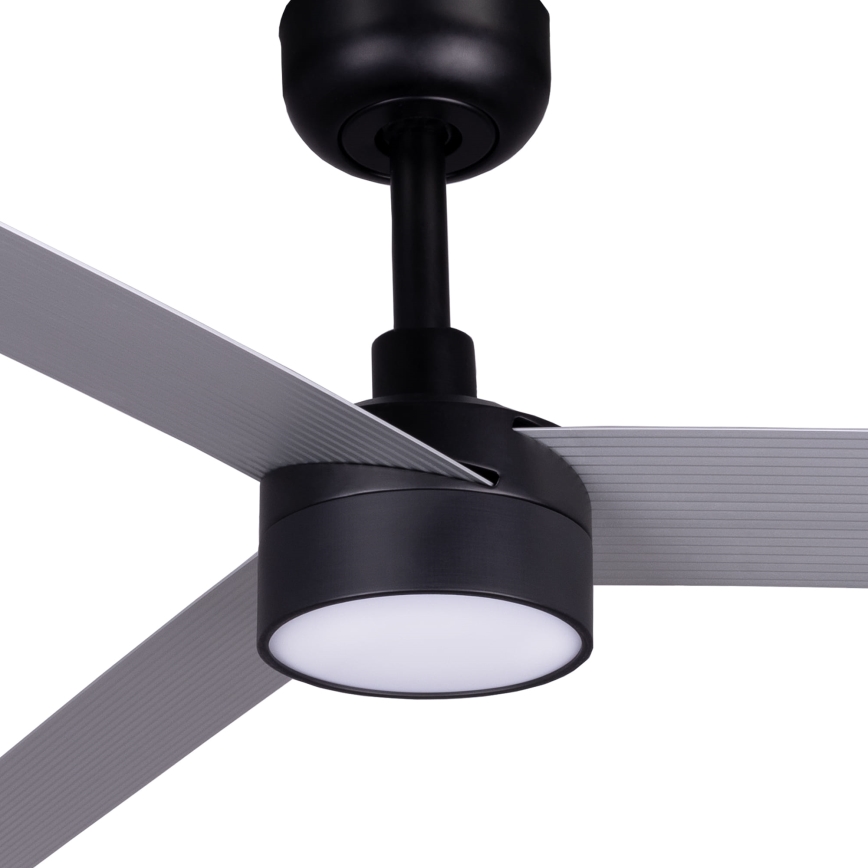 FARO 342871S - LED dimeriuojamas lubinis ventiliatorius CRUISER XL LED/18W/230V 2700/3000/4000K Ø 160 cm pilka/juoda + nuotolinis pultelis