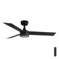 FARO 34289-1TW - Dimeriuojamas LED lubų ventiliatorius CRUISER su LED/18W/230V 2700/3000/4000K skersmuo 106 cm juodas + nuotolinis pultas