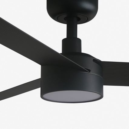 FARO 34289-1TW - LED Pritemdomas lubinis ventiliatorius CRUISER S LED/18W/230V 2700/4000/6500K diametras 106 cm juodas + nuotolinio valdymo pultas