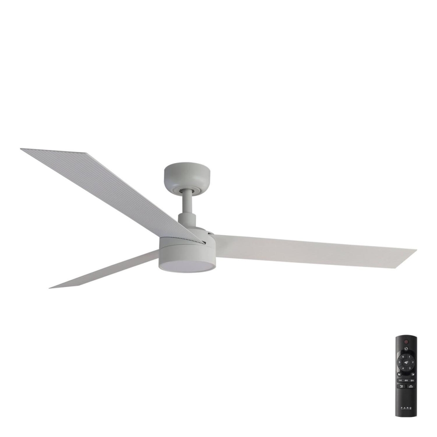 FARO 34290-1TW - LED Pritemdomas ventiliatorius CRUISER LED/20W/230V 2700/4000/6500K d. 132 cm baltas + pultelis