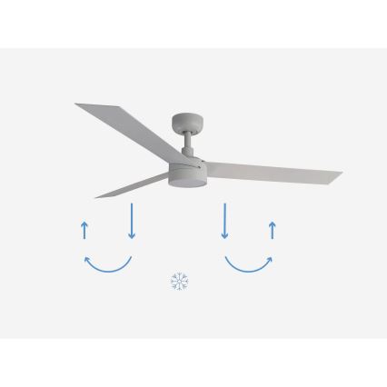 FARO 34290-1TW - LED reguliuojamas ventiliatorius CRUISER LED/20W/230V 2700/3000/4000K skersmuo 132 cm, balta + nuotolinis valdymas