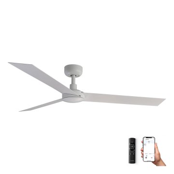 FARO 34290WP - Lubinis ventiliatorius CRUISER L balta diametras 132 cm SMART + nuotolinio valdymo pultas