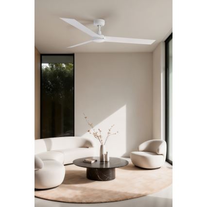 FARO 34290WP - Lubinis ventiliatorius CRUISER L balta diametras 132 cm SMART + nuotolinio valdymo pultas