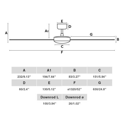 FARO 34290WP - Lubinis ventiliatorius CRUISER L balta diametras 132 cm SMART + nuotolinio valdymo pultas