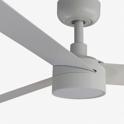 FARO 34290WT1S - LED reguliuojamas lubinis ventiliatorius CRUISER L LED/18W/230V 2700/3000/4000K skersmuo 132 cm baltas Wi-Fi Tuya + nuotolinis valdymas