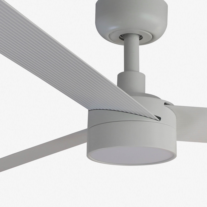 FARO 34290WT1S - LED reguliuojamas lubinis ventiliatorius CRUISER L LED/18W/230V 2700/3000/4000K skersmuo 132 cm baltas Wi-Fi Tuya + nuotolinis valdymas