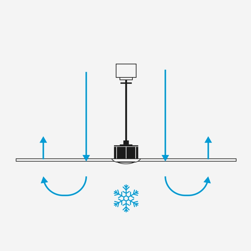 FARO 34290WT1S - LED reguliuojamas lubinis ventiliatorius CRUISER L LED/18W/230V 2700/3000/4000K skersmuo 132 cm baltas Wi-Fi Tuya + nuotolinis valdymas