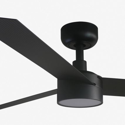 FARO 34291-1TW - Dimeriuojamas LED lubų ventiliatorius CRUISER LED/20W/230V 2700/3000/4000K skersm. 132 cm juodas + nuotolinis valdymas