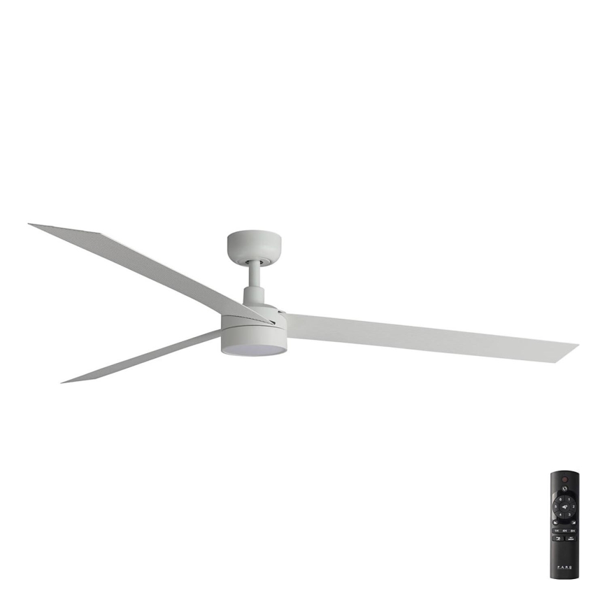 FARO 34292-1TW - LED Pritemdomas ventiliatorius CRUISER LED/20W/230V 2700/4000/6500K d. 160 cm baltas + pultelis