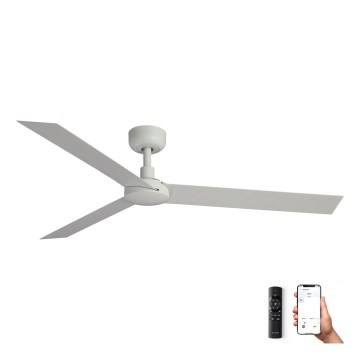 FARO 34292WP - Lubinis ventiliatorius CRUISER XL baltas d. 160 cm SMART + nuotolinio valdymo pultas