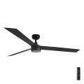 FARO 34293-1TW - Dimeriuojamas LED lubų ventiliatorius CRUISER XL LED/18W/230V, spalvos temperatūra 2700/3000/4000K, skersmuo 160 cm, juodas + nuotolinis valdymas