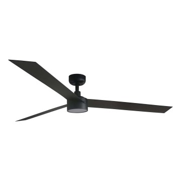 FARO 34293WT1S - LED dimeriuojamas lubinis ventiliatorius CRUISER XL LED/18W/230V 2700/3000/4000K skersmuo 160 cm juodas Wi-Fi Tuya + nuotolinis valdymas