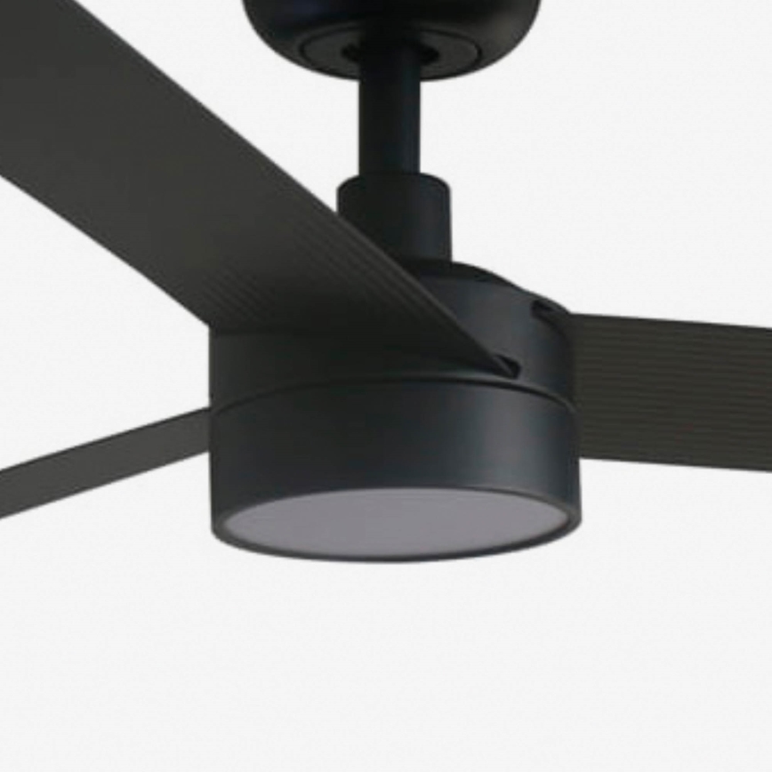 FARO 34293WT1S - LED dimeriuojamas lubinis ventiliatorius CRUISER XL LED/18W/230V 2700/3000/4000K skersmuo 160 cm juodas Wi-Fi Tuya + nuotolinis valdymas