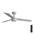 FARO 34295-1TW - LED Pritemdomas lubų ventiliatorius RUDDER S LED/18W/230V 2700/4000/6500K d. 106 cm balta + nuotolinio valdymo pultas