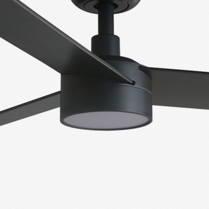 FARO 34296WT-1TW - LED Reguliuojamas lubinis ventiliatorius RUDDER S LED/18W/230V 2700/4350/6000K juoda/ruda diametras 106 cm Wi-Fi Tuya + nuotolinio valdymo pultas