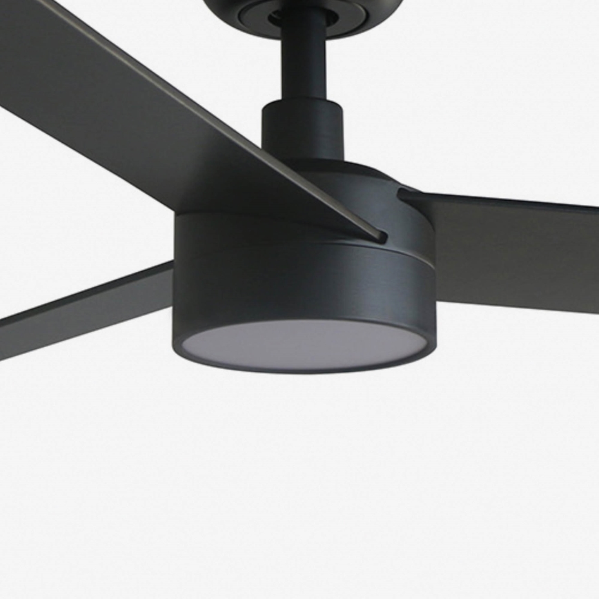 FARO 34296WT-1TW - LED Reguliuojamas lubinis ventiliatorius RUDDER S LED/18W/230V 2700/4350/6000K juoda/ruda diametras 106 cm Wi-Fi Tuya + nuotolinio valdymo pultas