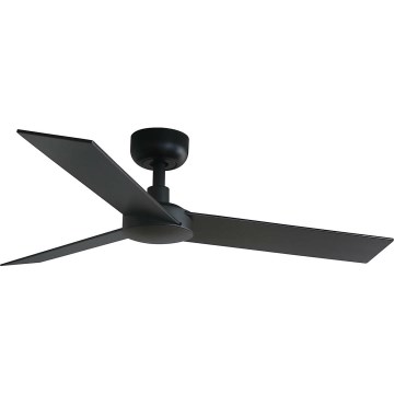 FARO 34296WT - Lubinis ventiliatorius RUDDER S juoda/ruda diametras 106 cm Wi-Fi Tuya + nuotolinio valdymo pultas