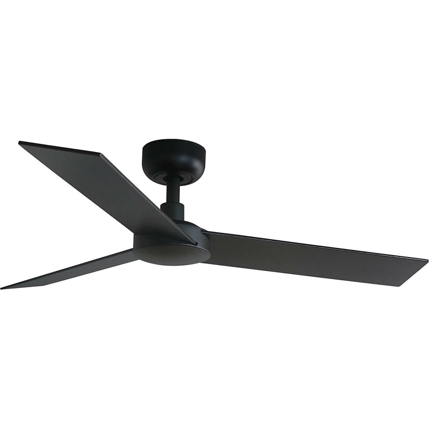 FARO 34296WT - Lubinis ventiliatorius RUDDER S juoda/ruda diametras 106 cm Wi-Fi Tuya + nuotolinio valdymo pultas