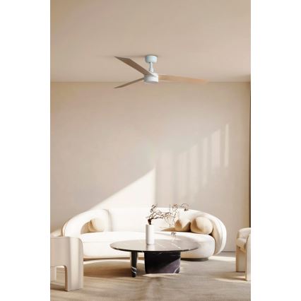 FARO 34297-1TW - LED Pritemdomas ventiliatorius RUDDER L LED/20W/230V 2700/4000/6500K d. 132 cm + nuotolinio valdymo pultas