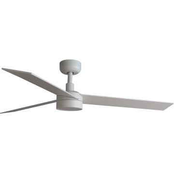 FARO 34297WT-1TW - LED Reguliuojamas lubinis ventiliatorius RUDDER L LED/18W/230V 2700/4350/6000K balta diametras 132 cm Wi-Fi Tuya + nuotolinio valdymo pultas