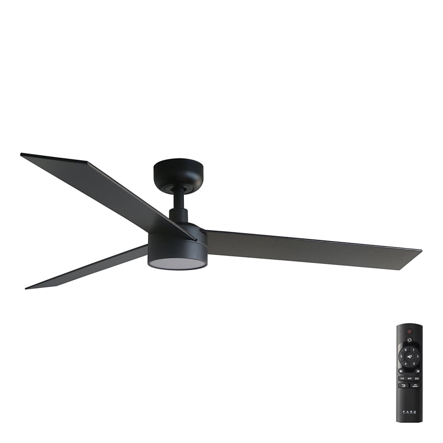 FARO 34298-1TW - LED Pritemdomas ventiliatorius RUDDER L LED/20W/230V 2700/4000/6500K d. 132 cm + nuotolinio valdymo pultas