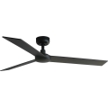 FARO 34298WT - Lubinis ventiliatorius RUDDER L juoda/wenge diametras 132 cm Wi-Fi Tuya + nuotolinio valdymo pultas