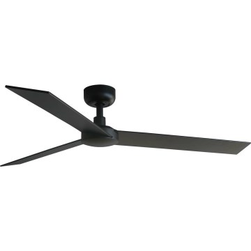 FARO 34298WT - Lubinis ventiliatorius RUDDER L juoda/wenge diametras 132 cm Wi-Fi Tuya + nuotolinio valdymo pultas
