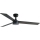 FARO 34298WT1S - Dimeriuojamas LED lubų ventiliatorius RUDDER L LED/18W/230V 2700/3000/4000K skersmuo 132 cm ruda/juoda Wi‑Fi Tuya + nuotolinis valdymas