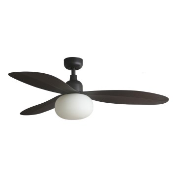 FARO 34301-11L - PALMA lubinis ventiliatorius 1xE27/15W/230V rudas pr. 129 cm IP44 + nuotolinio valdymo pultas