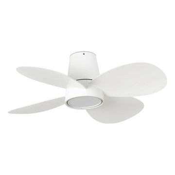 FARO 34315 - LED Reguliuojamas lubinis ventiliatorius KLOVER S LED/20W/230V 2700/4000/6500K balta diametras 80 cm + nuotolinio valdymo pultas
