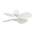 FARO 34315WT - LED Reguliuojamas lubinis ventiliatorius KLOVER TUB S LED/20W/230V 2700/4000/6500K balta diametras 80 cm Wi-Fi Tuya + nuotolinio valdymo pultas