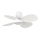 FARO 34315WT - LED Reguliuojamas lubinis ventiliatorius KLOVER TUB S LED/20W/230V 2700/4000/6500K balta diametras 80 cm Wi-Fi Tuya + nuotolinio valdymo pultas