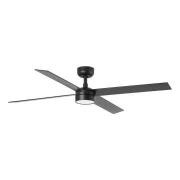 FARO 34356-1TW - LED Reguliuojamas lubinis ventiliatorius RUDDER L LED/20W/230V juoda/ruda diametras 132 cm + nuotolinio valdymo pultas