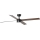 FARO 34356WT-1TW - LED Reguliuojamas lubinis ventiliatorius RUDDER L LED/18W/230V 2700/4350/6000K ruda/juoda diametras 132 cm Wi-Fi Tuya + nuotolinio valdymo pultas