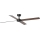 FARO 34356WT - Lubinis ventiliatorius RUDDER L ruda/juoda diametras 132 cm Wi-Fi Tuya + nuotolinio valdymo pultas