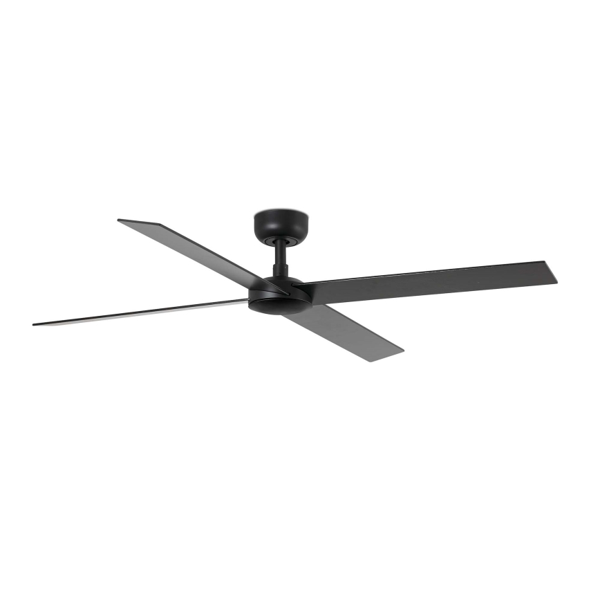 FARO 34356WT - Lubinis ventiliatorius RUDDER L ruda/juoda diametras 132 cm Wi-Fi Tuya + nuotolinio valdymo pultas