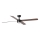 FARO 34356WT1S - Dimeriuojamas LED lubų ventiliatorius RUDDER L LED/18W/230V 2700/3000/4000K skersmuo 132 cm ruda/juoda Wi‑Fi Tuya + nuotolinis pultas
