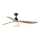 FARO 34360WT-11L - Lubų ventiliatorius OUTWOOD L 1xE27/15W/230V ruda/juoda pr. 150 cm Wi-Fi Tuya IP44 + pultelis