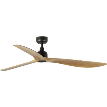 FARO 34360WT - Lubinis ventiliatorius OUTWOOD L ruda/juoda diametras 150 cm Wi-Fi Tuya IP44 + nuotolinio valdymo pultas