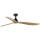 FARO 34360WT - Lubinis ventiliatorius OUTWOOD L ruda/juoda diametras 150 cm Wi-Fi Tuya IP44 + nuotolinio valdymo pultas