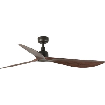 FARO 34362WT - Lubinis ventiliatorius OUTWOOD L ruda/juoda diametras 150 cm Wi-Fi Tuya IP44 + nuotolinio valdymo pultas