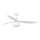 FARO 34363WT-11L - Lubų ventiliatorius OUTWOOD L 1xE27/15W/230V balta pr. 150 cm Wi-Fi Tuya IP44 + pultelis