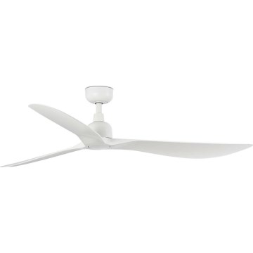 FARO 34363WT - Lubinis ventiliatorius OUTWOOD L balta diametras 150 cm Wi-Fi Tuya IP44 + nuotolinio valdymo pultas