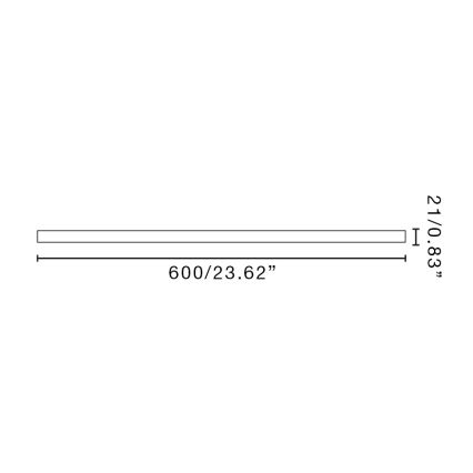 FARO 3T061209 - LANTAU pratęsimo strypas 60 cm juodas