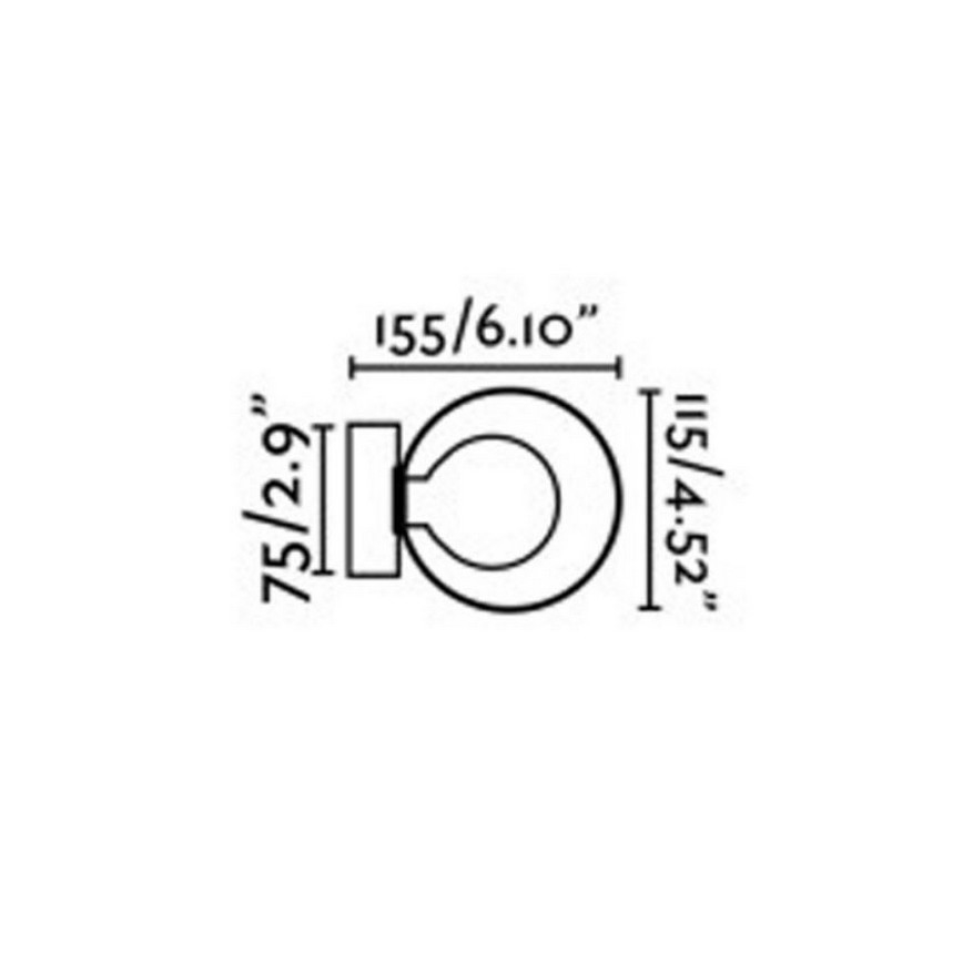 FARO 40086 - Sieninis vonios šviestuvas PERLA 1xG9/6W/230V IP44