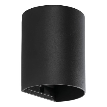 FARO 40523 - Sieninis šviestuvas SOLE 1xGU10/8W/230V juoda apvalus
