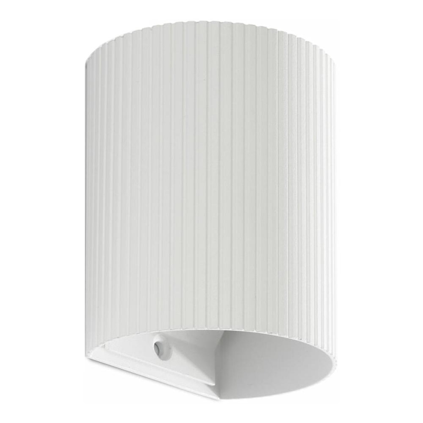FARO 40526 - Sieninis šviestuvas SOLE 1xGU10/8W/230V balta šukuotas apvalus