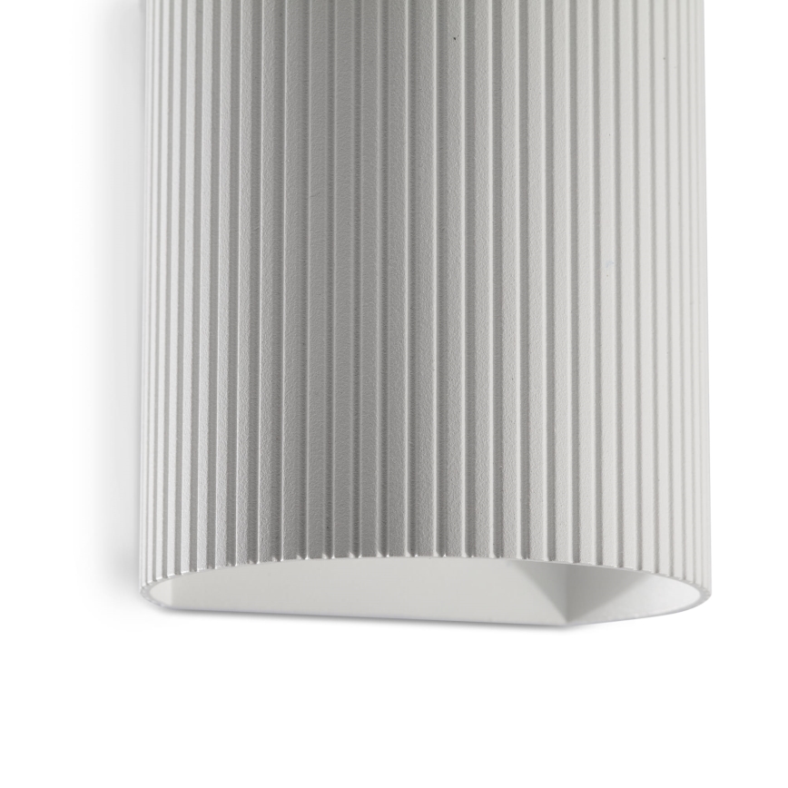 FARO 40526 - Sieninis šviestuvas SOLE 1xGU10/8W/230V balta šukuotas apvalus