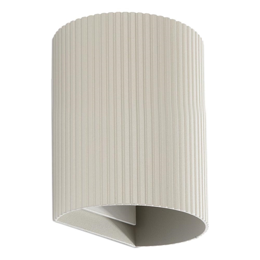 FARO 40528 - Sieninis šviestuvas SOLE 1xGU10/8W/230V pilka šukuotas apvalus