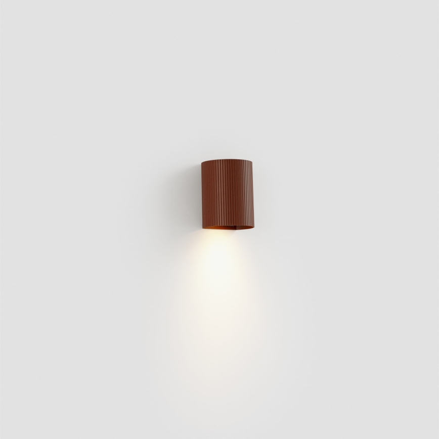 FARO 40529 - Sieninis šviestuvas SOLE 1xGU10/8W/230V plyta šukuotas apvalus